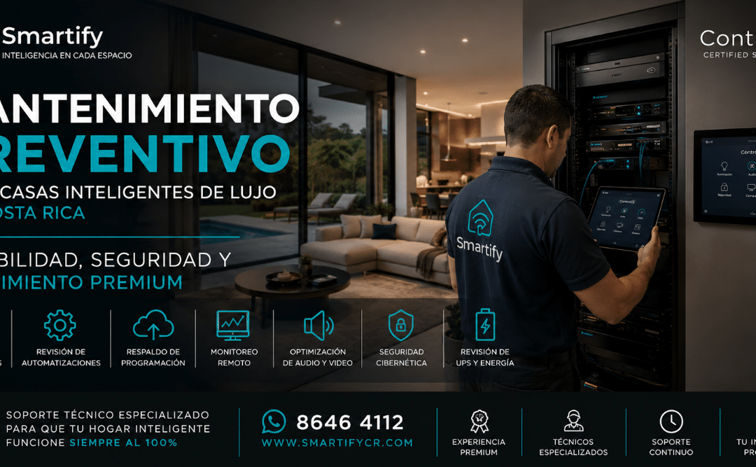 Mantenimiento preventivo para casas inteligentes de lujo estabilidad, seguridad y rendimiento premium