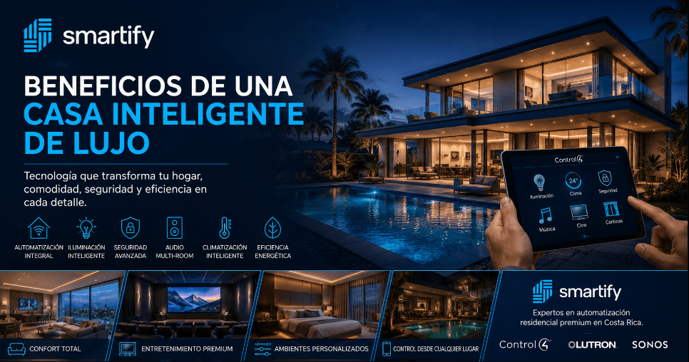Casa inteligente de lujo cómo funciona y cómo diseñarla