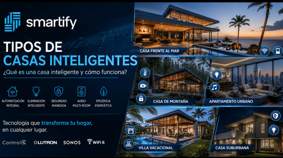 Tipos de casas inteligentes: guía de tecnologías premium