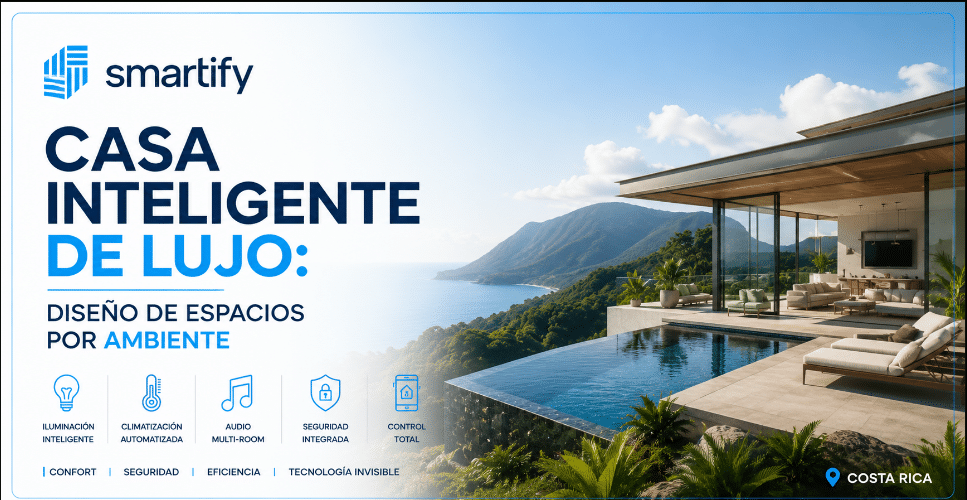 Casa inteligente de lujo: diseño de espacios por ambiente